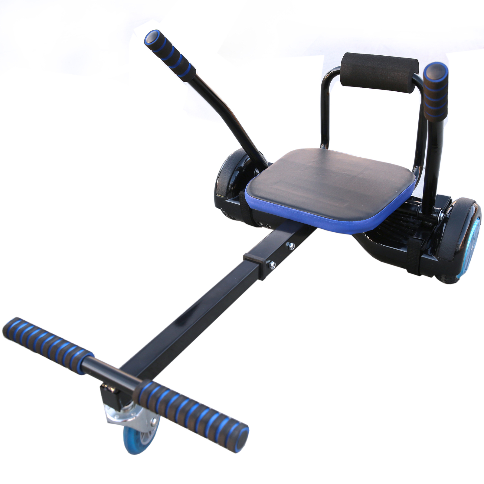 Black Adjustable Hover Go Kart for Electric Scooter Transform GoKart Fast
