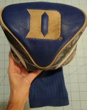 Duke University: Blue & White "Blue Devils"  1 Driver Cover, Pre-Own & Free Ship