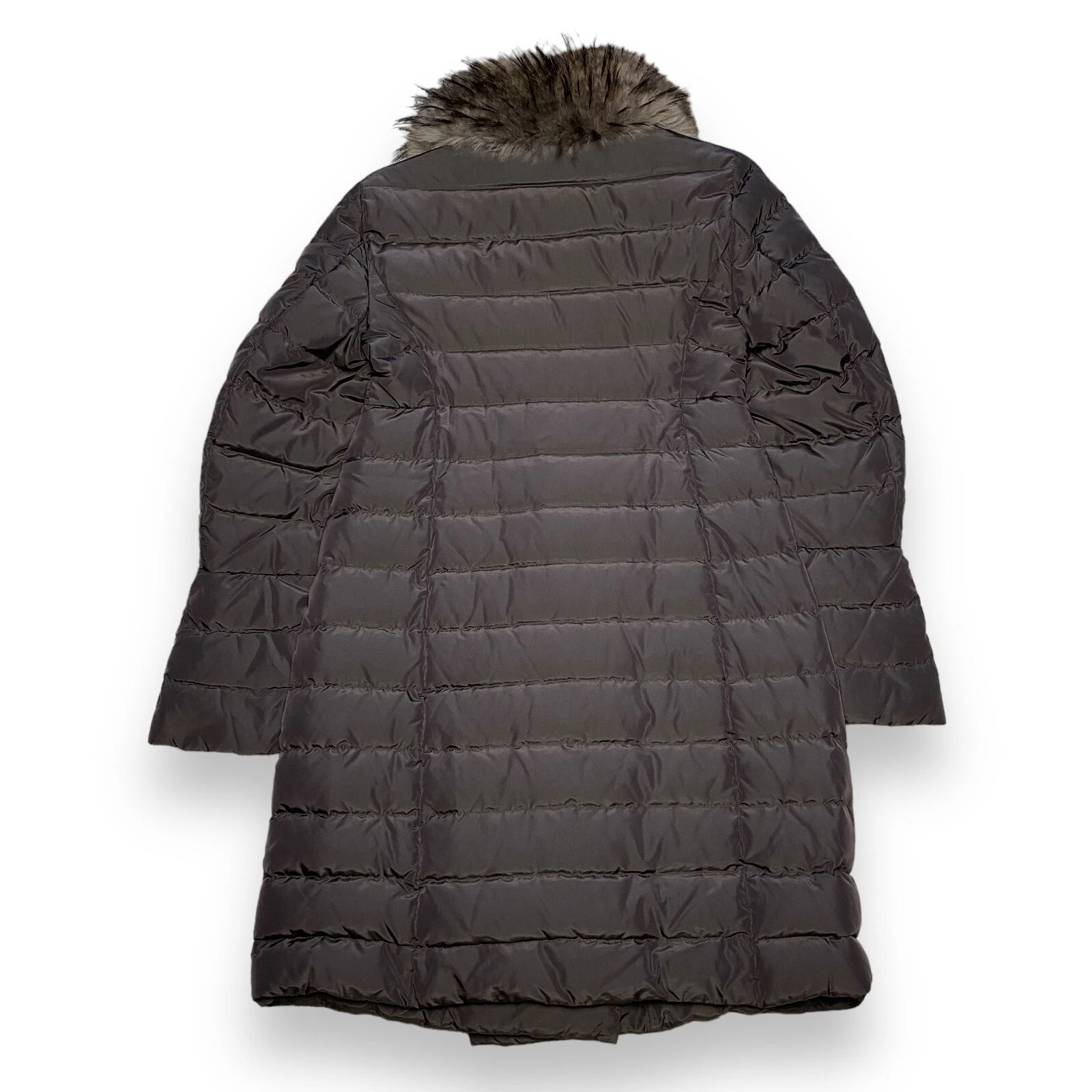 Piumino vintage Moncler JOHAFUR marrone donna taglia 1 XS S