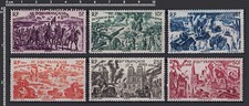 French Equatorial Africa - 1946 - Tchad to Rhin - Full Set of 6 Stamps - MVLH VF
