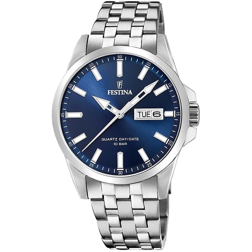 Festina Stainless Steel Silver Band Wristwatches