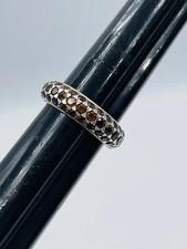 Bague En Argent Sterling Et Or 18 Carats Avec Péridot Et Citrine Taille 6