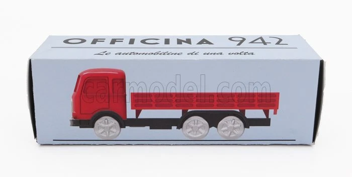 MODELLINO CAMION STATICO OFFICINA 942 OM FIAT TIGRE 1960 ROSSO SCALA 1/76 - Immagine 4 di 4