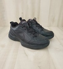 Nike 415445-001 Air Monarch IV Black Leather Lace Up Shoes Men's US 12 used