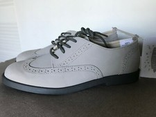 Youth 3 Boys Oxford Wingtip Shoes Dressy Greyish Tan Taupe Gymboree 37 NEW