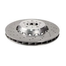 SHW Performance Rear Right Drilled 370mm Disc Brake Rotor For BMW F97 X3 F98 X4