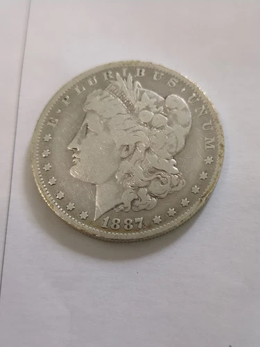 1887-O MORGAN SILVER DOLLAR Fine Details
