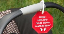 400 Stop Signs Newborn Baby Car Seat Tag Stroller Sign Baby Car Carrier Sign 