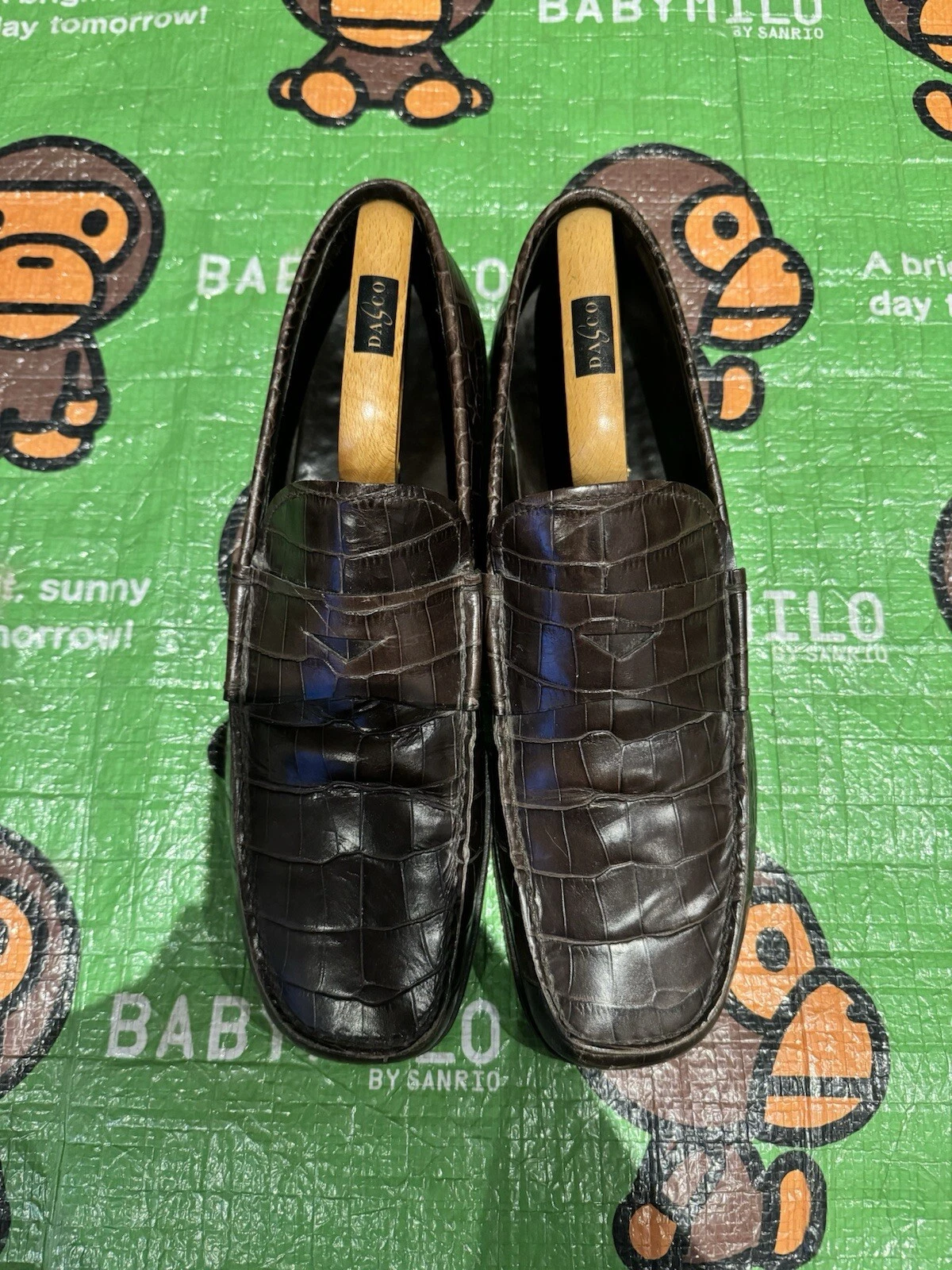 Mocassini Prada in pelle di coccodrillo