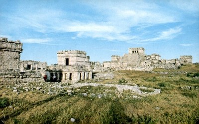 Tulum Archaeological Ruins, Mexico, 1984 Postcard