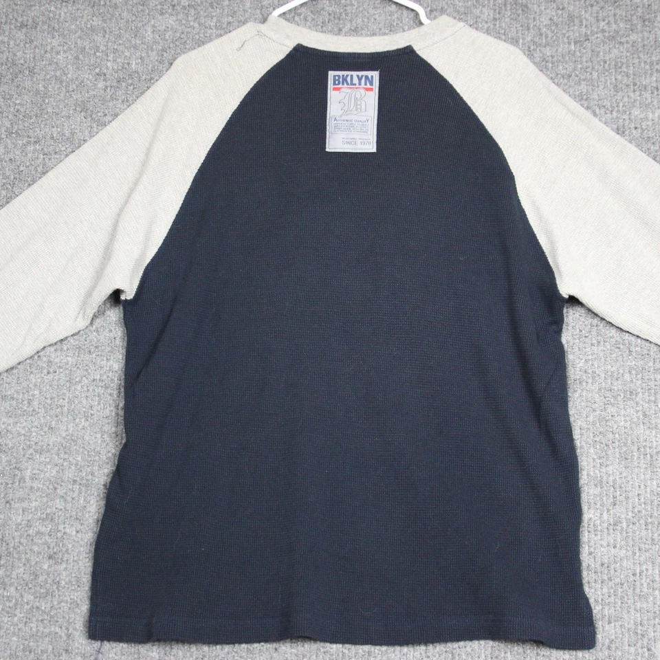 Y2K Brooklyn Xpress Long Sleeve Shirt Mens L Thermal Skater Hip Hop Streetwear - Image 4 of 4