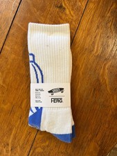 Men's White Vans Crew Socks w/ Bottle Design