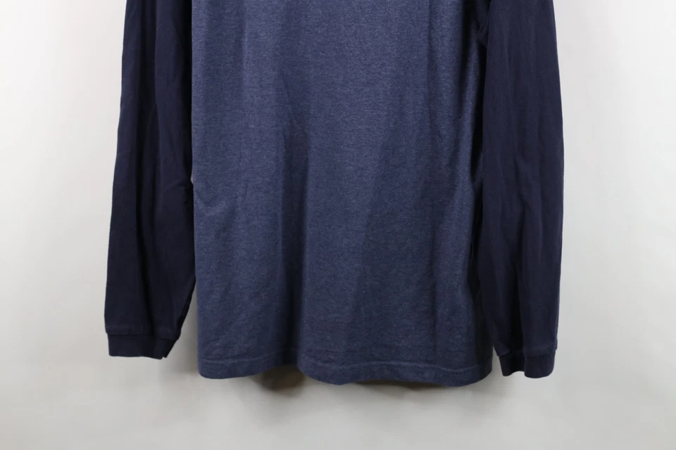 Vtg 90s Etnies Skateboard Mens XL Baseball Raglan Long Sleeve T-Shirt Blue USA Foto 3 de 4