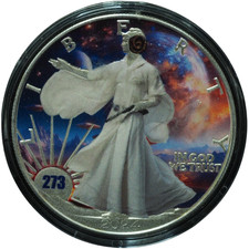 2024 American Eagle Princess Leia Colorized *JE