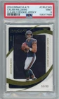 2023 Panini Immaculate Caleb Williams Clearly Jersey Rookie #CIRJ-CWS PSA 9 Bear