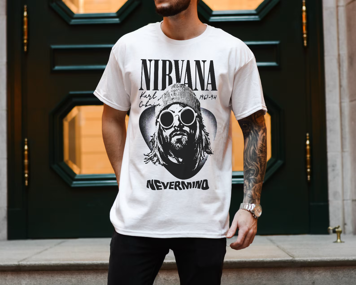 Kurt Cobain T-Shirt Frightwig As Worn By Nirvana Retro T-shirt