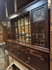 Vintage 10 Foot Mahogany Back Bar