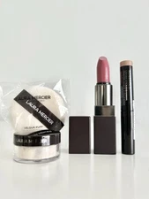 Laura Mercier Translucent Powder Powder Puff Caviar Stick Eyeshadow & Lipstick