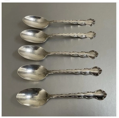 Reed & Barton “Tara” Sterling Silver Spoon 6.25” SET OF 5