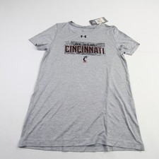 Cincinnati Bearcats Under Armour HeatGear Short Sleeve Shirt Women's Gray New