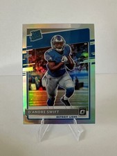 2020 DAndre Swift RC Donruss Optic Silver Prizm Holo Rated Rookie #159