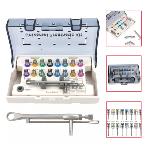 Dental Universal Implant Kit Abutment Hand Driver Hex Screwdriver Long+Short US - Picture 21 of 24