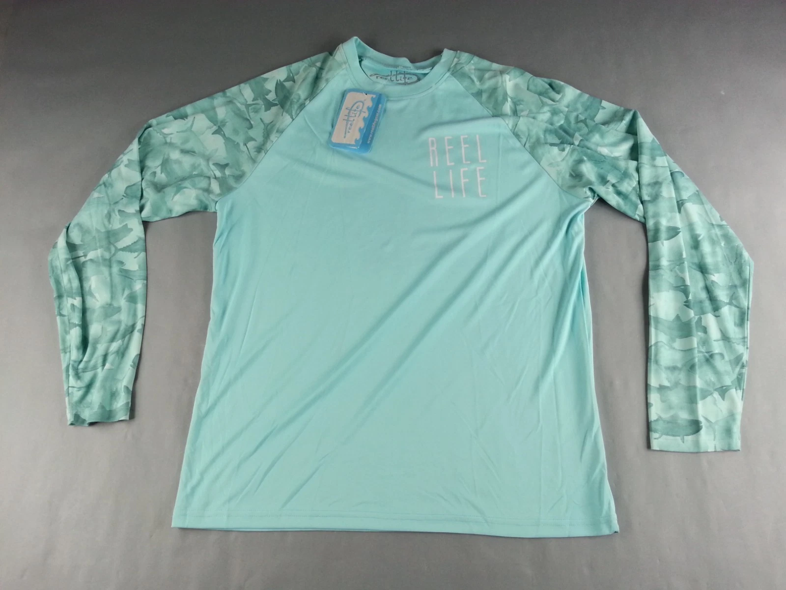 NEW NWT Reel Life Long Sleeve Size Small Long Sleeve Fishing Shirt Active Wear