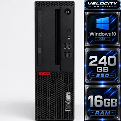 Lenovo レノボ Thinkcentre i5-7400 M710s Lenovo ThinkCentre M710s SFF i5-7400 16GB RAM 240GB SSD Windows 10