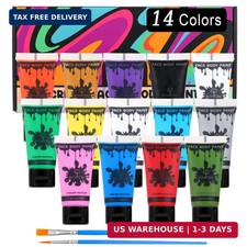 14 Colors Face Body Paint Set Cream Makeup 20ml Water Based Face Painting Specia