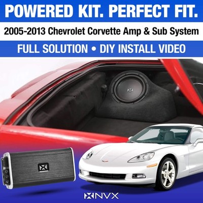 NVX 10'' 350W RMS Subwoofer Upgrade Package for 2006-2013 Chevy Corvette