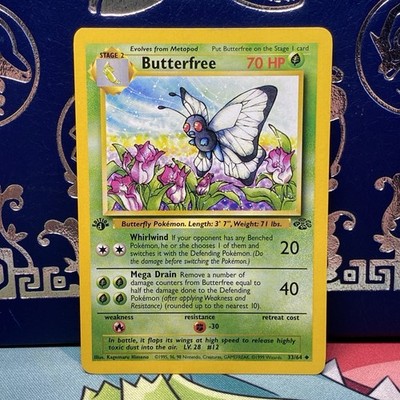 【PSA10】バタフリー 英語 33/64 d エディション エラー 1st Edition “d” Edition Butterfree 33/64 Misprint Error - Jungle