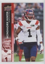 2022 Upper Deck CFL Exclusives 5/100 Monshadrik Hunter #124 h8y