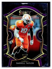 2020 Panini Select #96 Darrell Taylor Purple Prizm Die Cut Seahawks Rookie RC SP