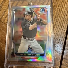 2014 Bowman Chrome Christian Yelich #117 Marlins 141/500