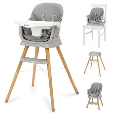 6 in 1 Wooden High Chairs for Babies and Toddlers, Convertible Portable High Cha