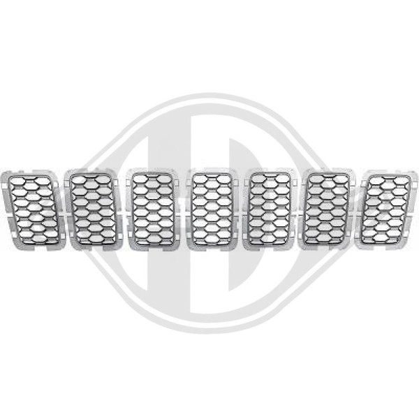 Diederichs KüHlergrill KüHlergitter Chrom FüR Jeep Grand Cherokee IV WK WK2-image