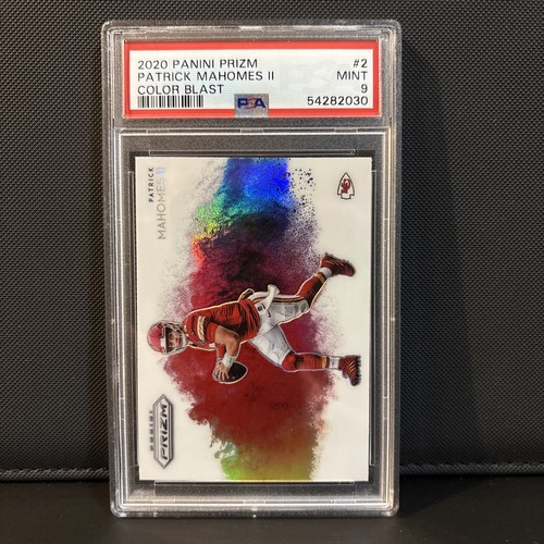2020 Panini Prizm Patrick Mahomes II Color Blast #2 PSA 9
