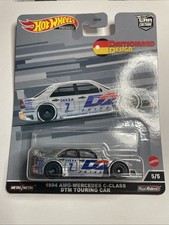 Hot Wheels HCJ80 1:64 94 Mercedez C-Class DTM Car - Silver