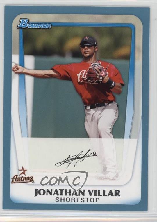 2011 Bowman Prospects Blue 186/500 Jonathan Villar #BP110 2d7