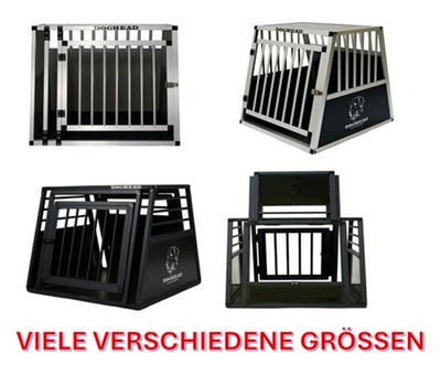 DOGHEAD Hundetransportbox NEU Hundebox  Alubox  Autobox Hundekäfig Transportbox