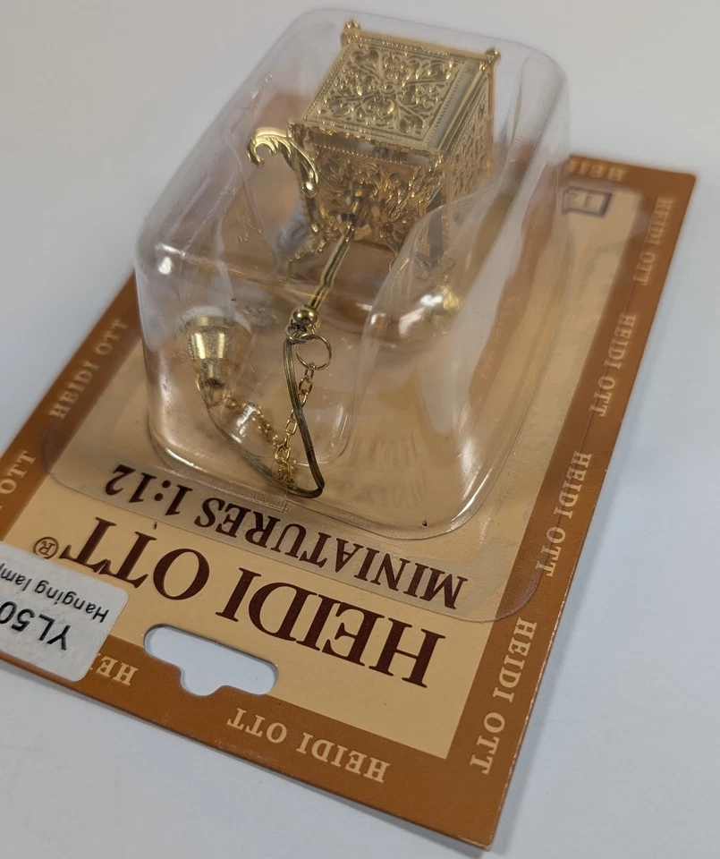 Heidi Ott #YL5050G Dollhouse Miniature Light 1:12 Scale Oriental Ceiling Lamp - Image 4 of 4