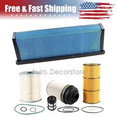 Fits For Freightliner Cascadia DD Series DD13 DD15 DD16 Engine Air Filter Kit (