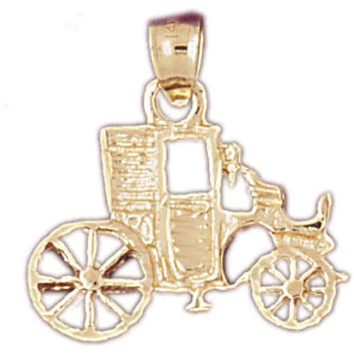 COACH Ciondolo carrozza in oro 14 kt