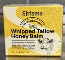 Beef Tallow for Skin - Organic Grass-Fed Whipped Beef Tallow and Honey Balm