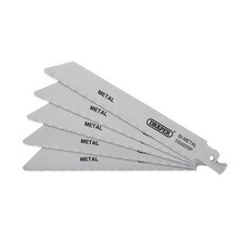 Image of Bi-metal Reciprocating Saw Blades Metal, 150mm, 14tpi Pack of 5 Stock No: 43459