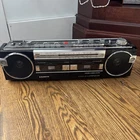 Vintage Sanyo M-W15K Boombox Stereo System Radio Cassette Player Recorder (READ)
