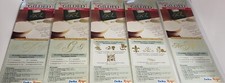 Lot 5 Delta Renaissance Foil Instant Gold Gilded Monograms D G N  8 designs B24
