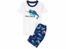 NEW GYMBOREE BOYS KEEP IT COOL LIZARD PAJAMAS SLEEPWEAR SIZE 12-18 MTHS