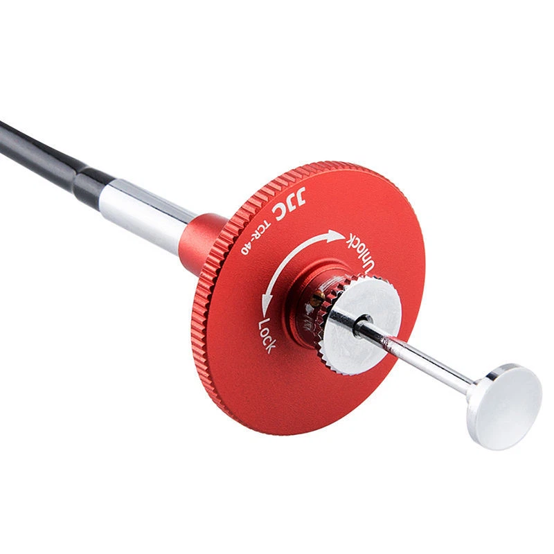 JJC 40cm Red Threaded Mechanical Shutter Release Cable w/ Bulb-Lock for Fujifilm - Image 3 of 4