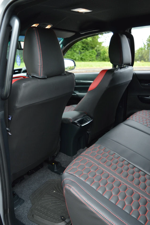 Fundas de asiento personalizadas Toyota Hilux GR AN120 8ª generación 2015 - alta calidad Foto 3 de 4